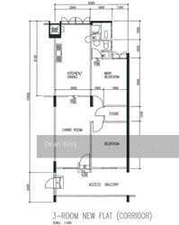 Blk 703 Bedok Reservoir Road (Bedok), HDB 3 Rooms #154986972